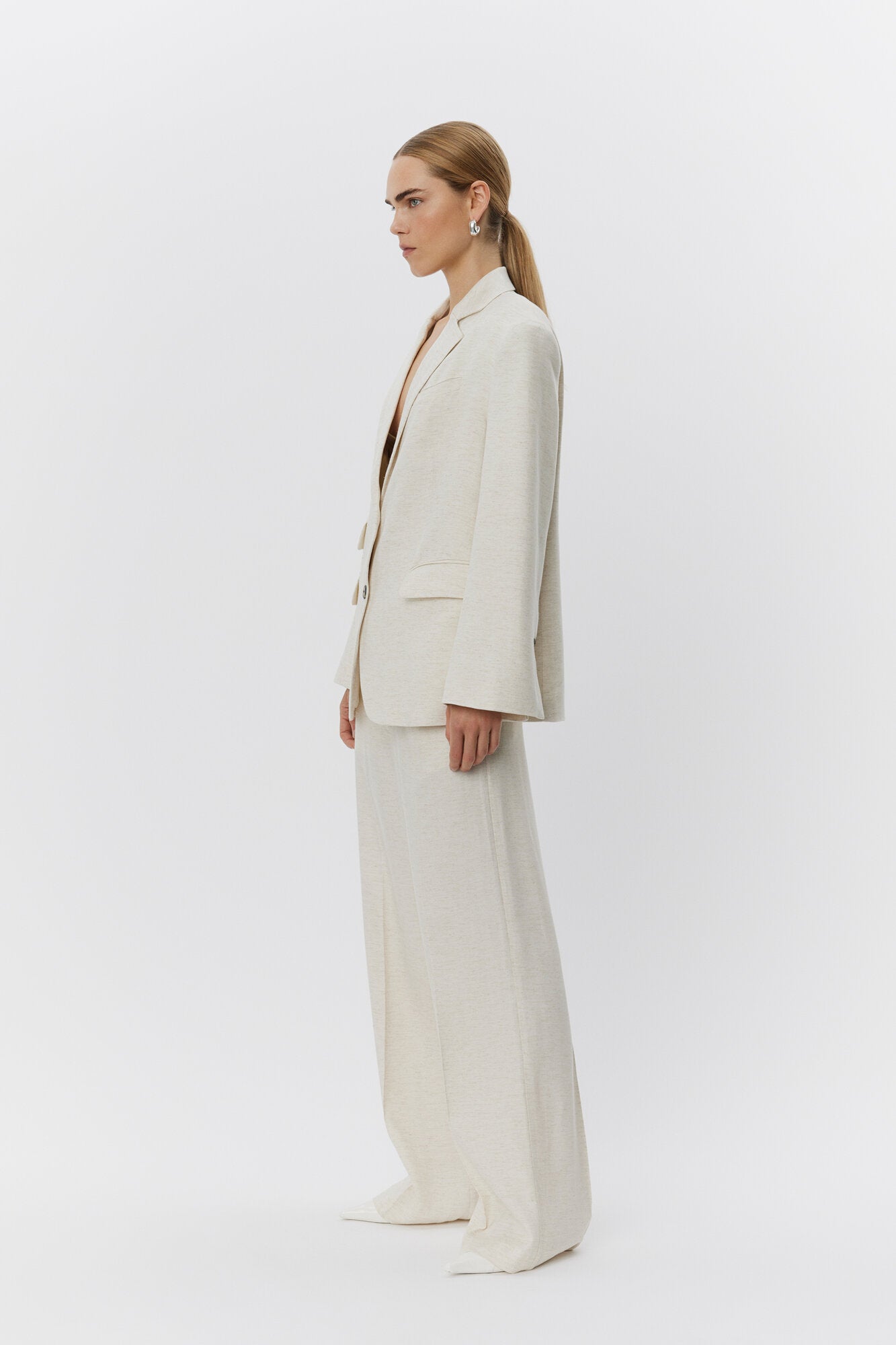 Morse Summer Tweed blazer - Pistacho Shell